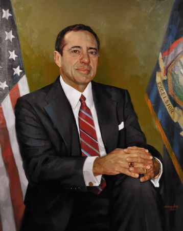 The Honorable Mario Matthew Cuomo
52nd Governor of New York
Capitol Hall of Governors, Albany, New York
Oil on linen 50" x 40"